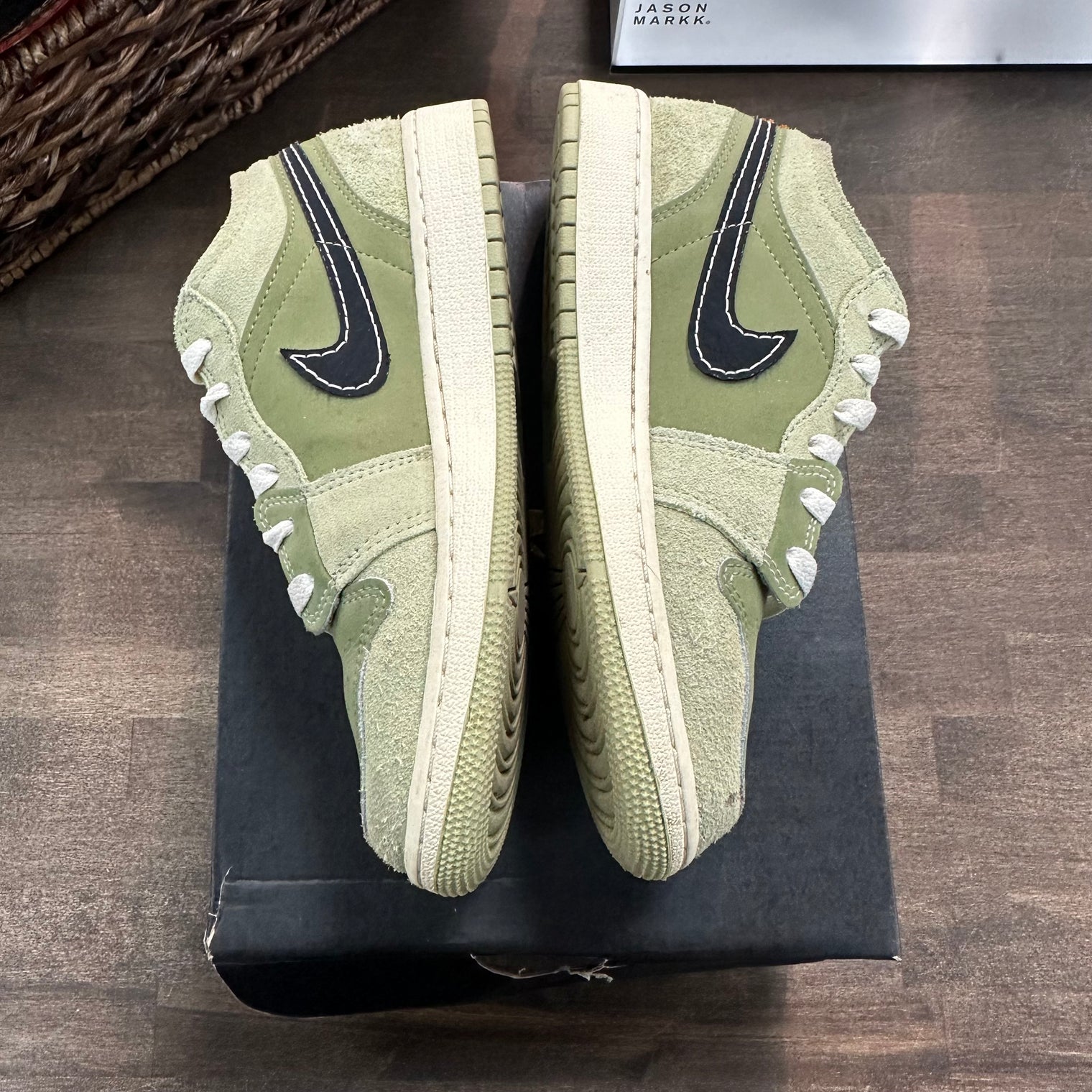 Sky J Light Olive Jordan 1 Low (GS) (USED)