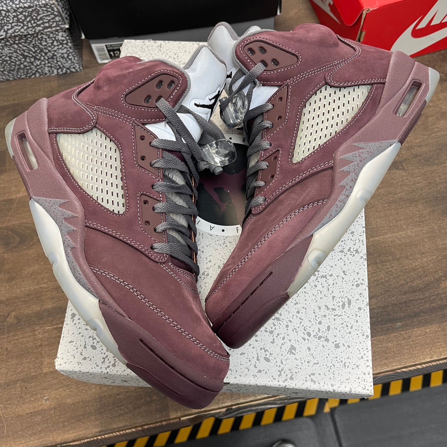 Burgundy Jordan 5 (USED)