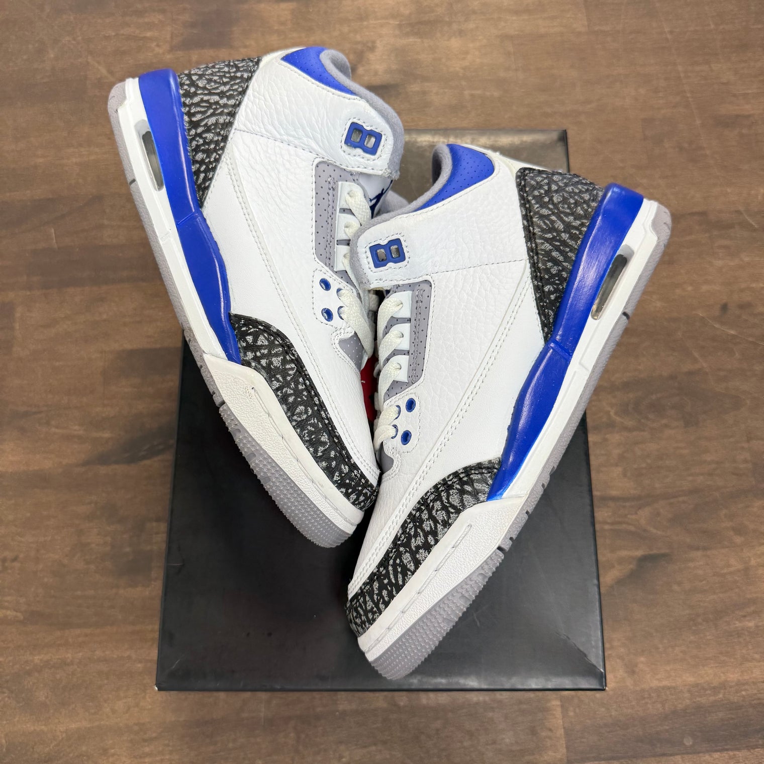 (GS) Racer Blue Jordan 3 (USED)