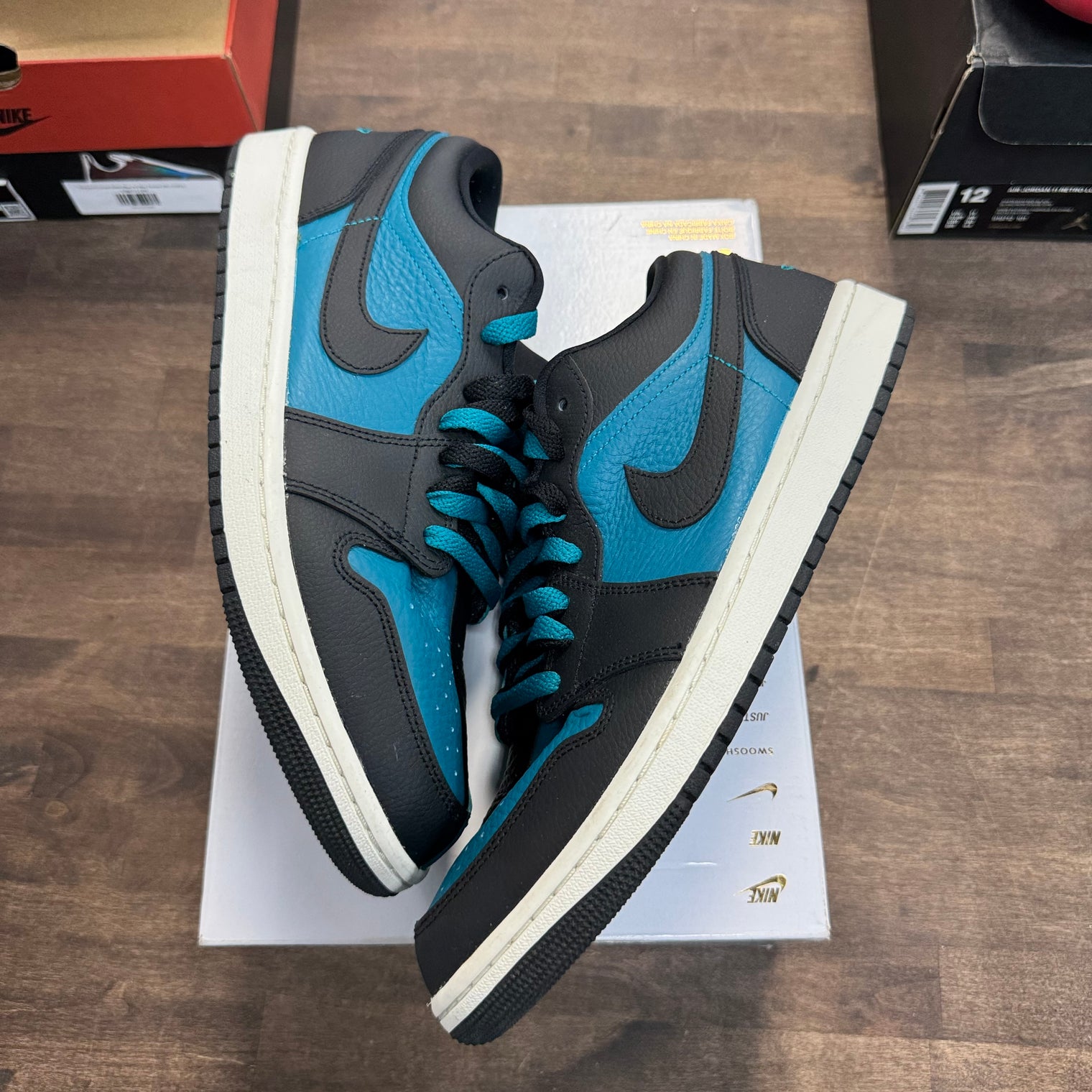 Homage Split Bright Spruce Jordan 1 Low SE (W) (USED, No Lid)