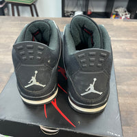 Black Canvas Jordan 4 (USED)