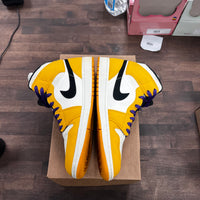 SE Laker Jordan 1 Mid (USED,NO BOX)