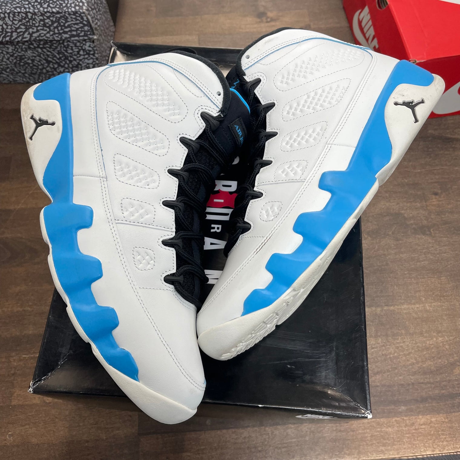 Powder Blue Jordan 9 (USED)