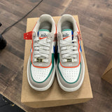 Nike Air Force 1 Low Shadow Sail Signal Blue Green (US 5.5W) (USED,No Box) Size 5.5W (Pre-Owned) - Image 2