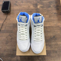 Jordan 5 Retro White Stealth (2021) (US 9.5) (Lightly Worn, No Box)
