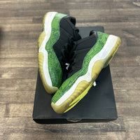 Green Snakeskin Jordan 11 Low (USED)