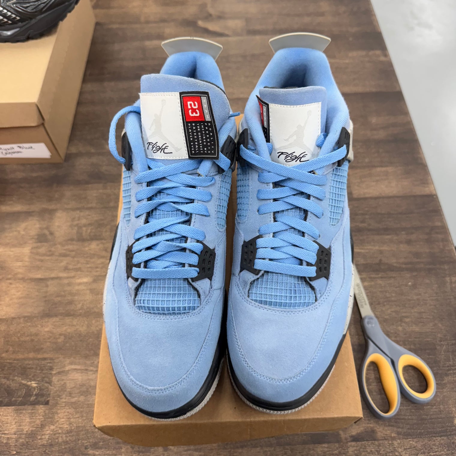 University Blue Jordan 4 Retro (USED, No Box)