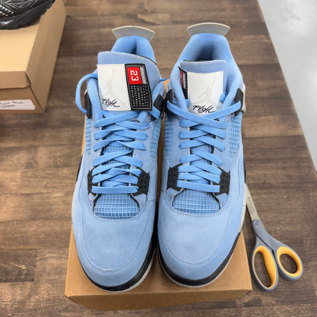 University Blue Jordan 4 Retro (USED, No Box)