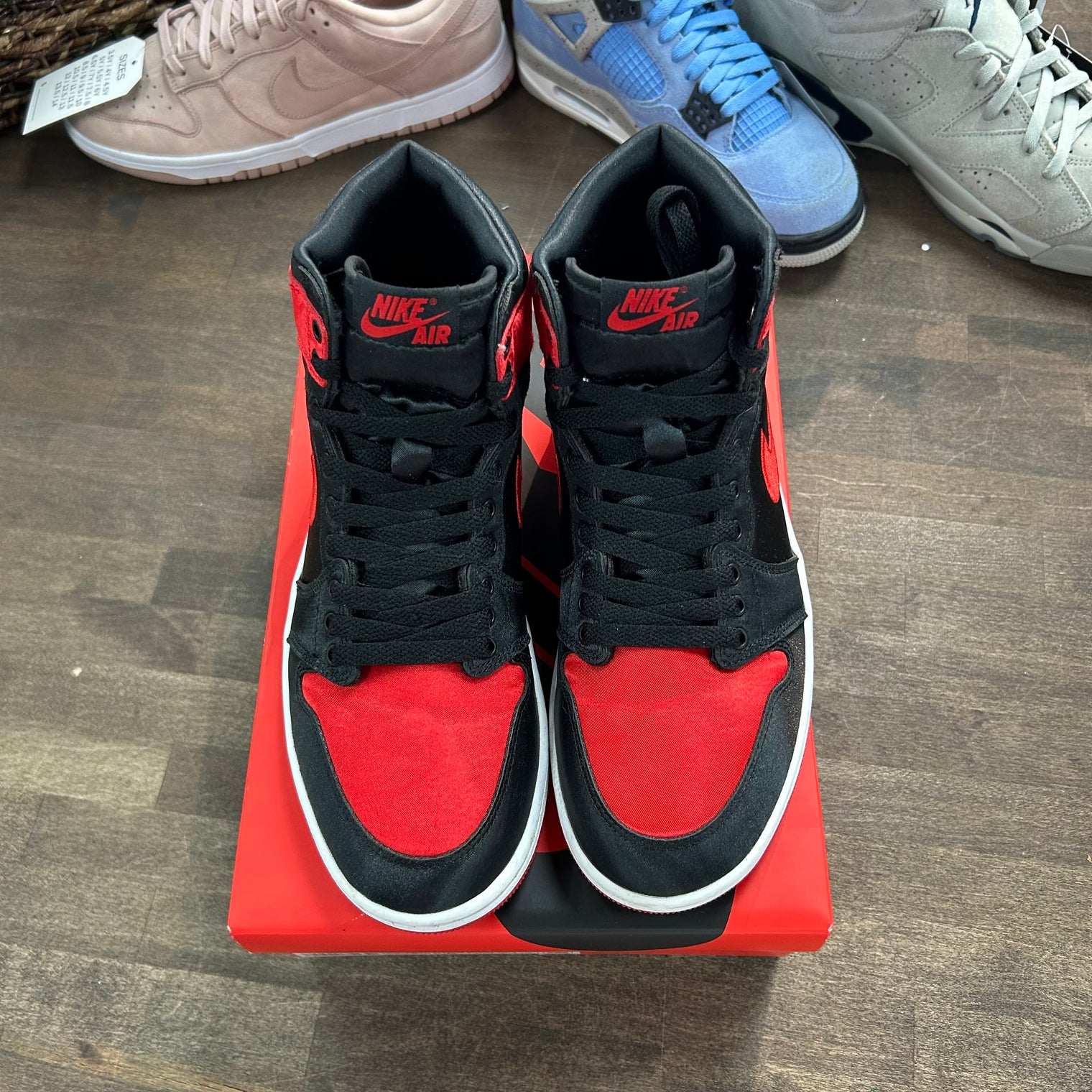 Satin Bred Jordan 1 High OG (Women's) (USED)