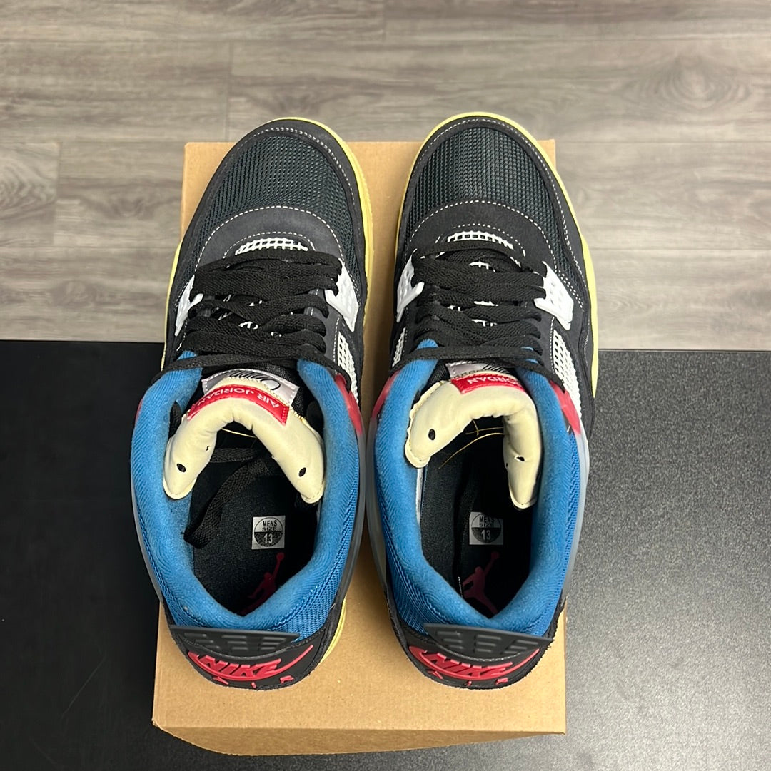 Jordan 4 Retro Union off Noir (USED,no box)