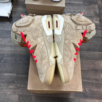 Khaki Jordan 6 Travis Scott (USED,No Box)