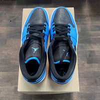 University Blue Black Jordan 1 Low (USED, No Box)