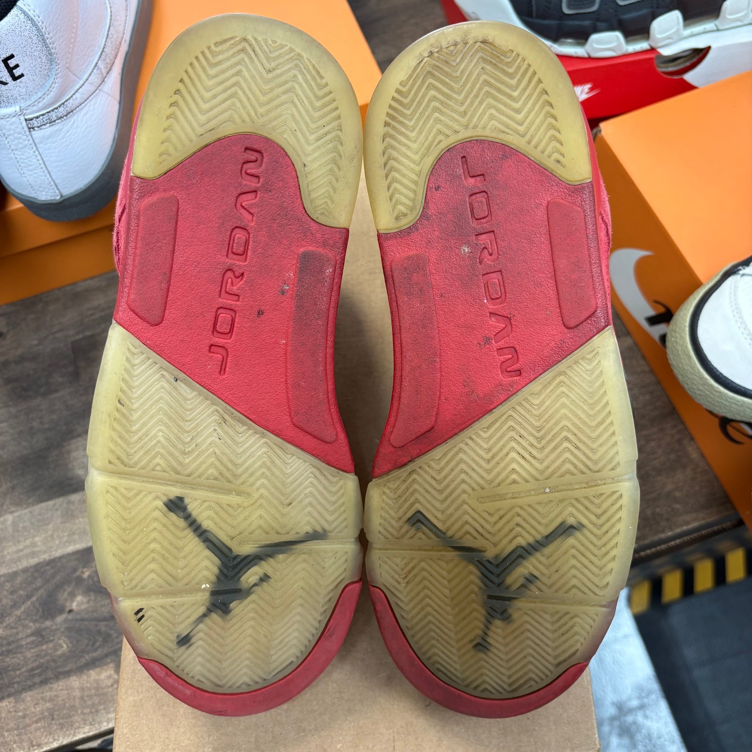Red Suede Jordan 5 Retro (USED, No Box)