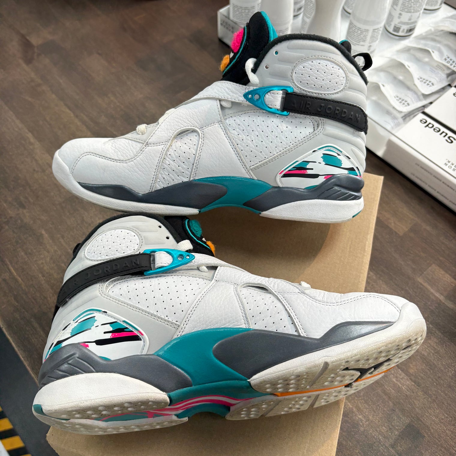 South Beach Jordan 8 Retro (USED,No Box)