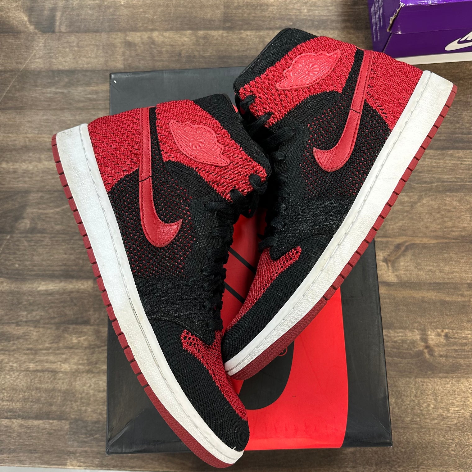 Flyknit Jordan 1 High Bred (USED)