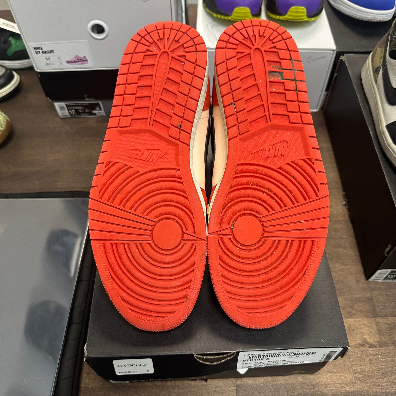 Team Orange Black Jordan 1 Mid (USED)