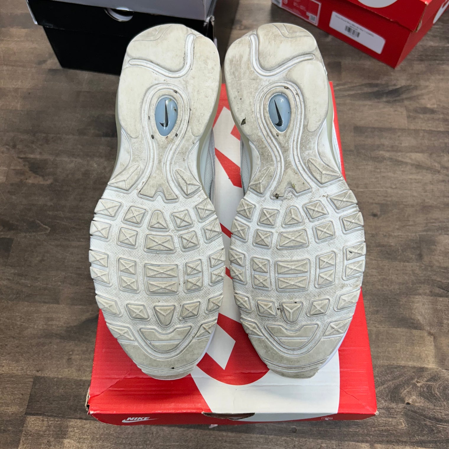 Triple White Gum Wolf Grey Nike Air Max 97 (USED)