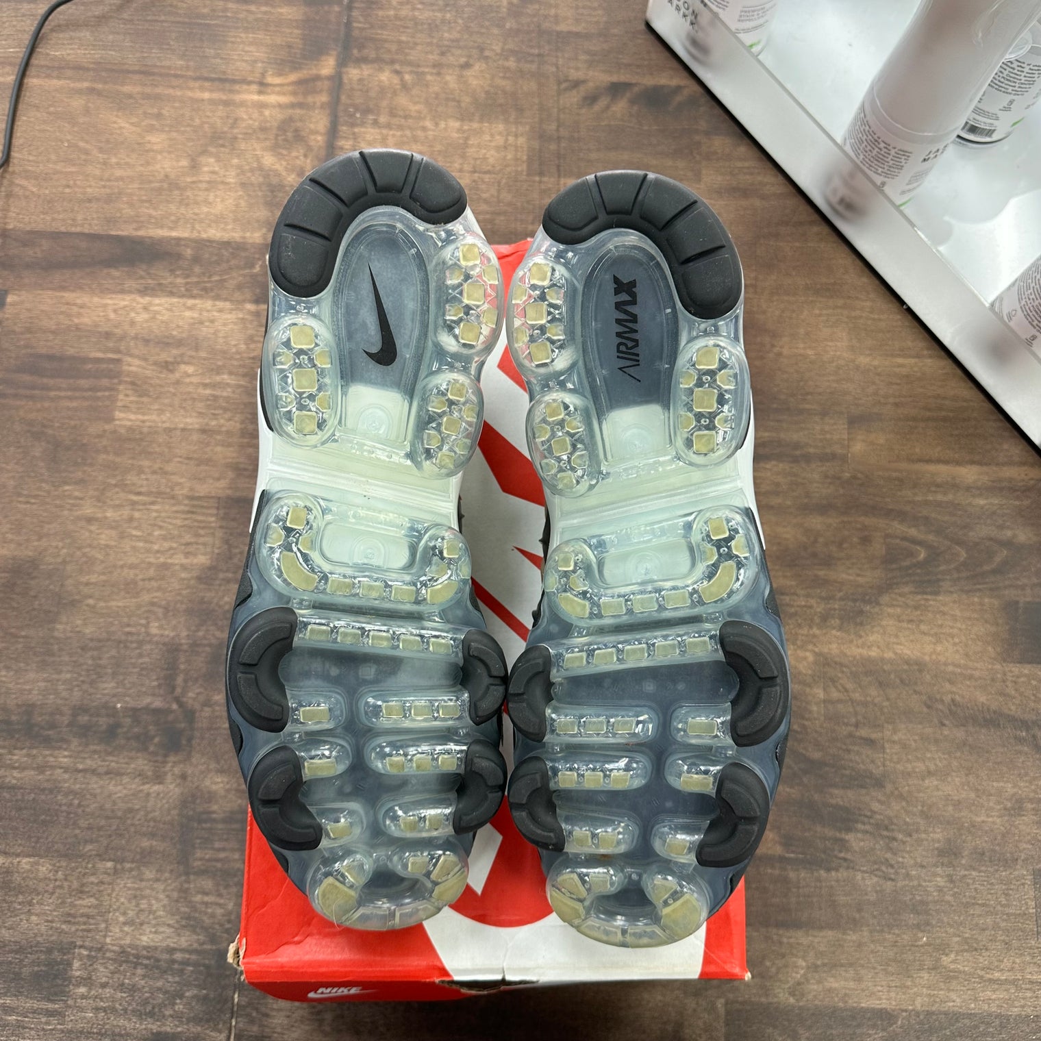 Beige Black Nike Air VaporMax Plus (USED, Replacement Box)