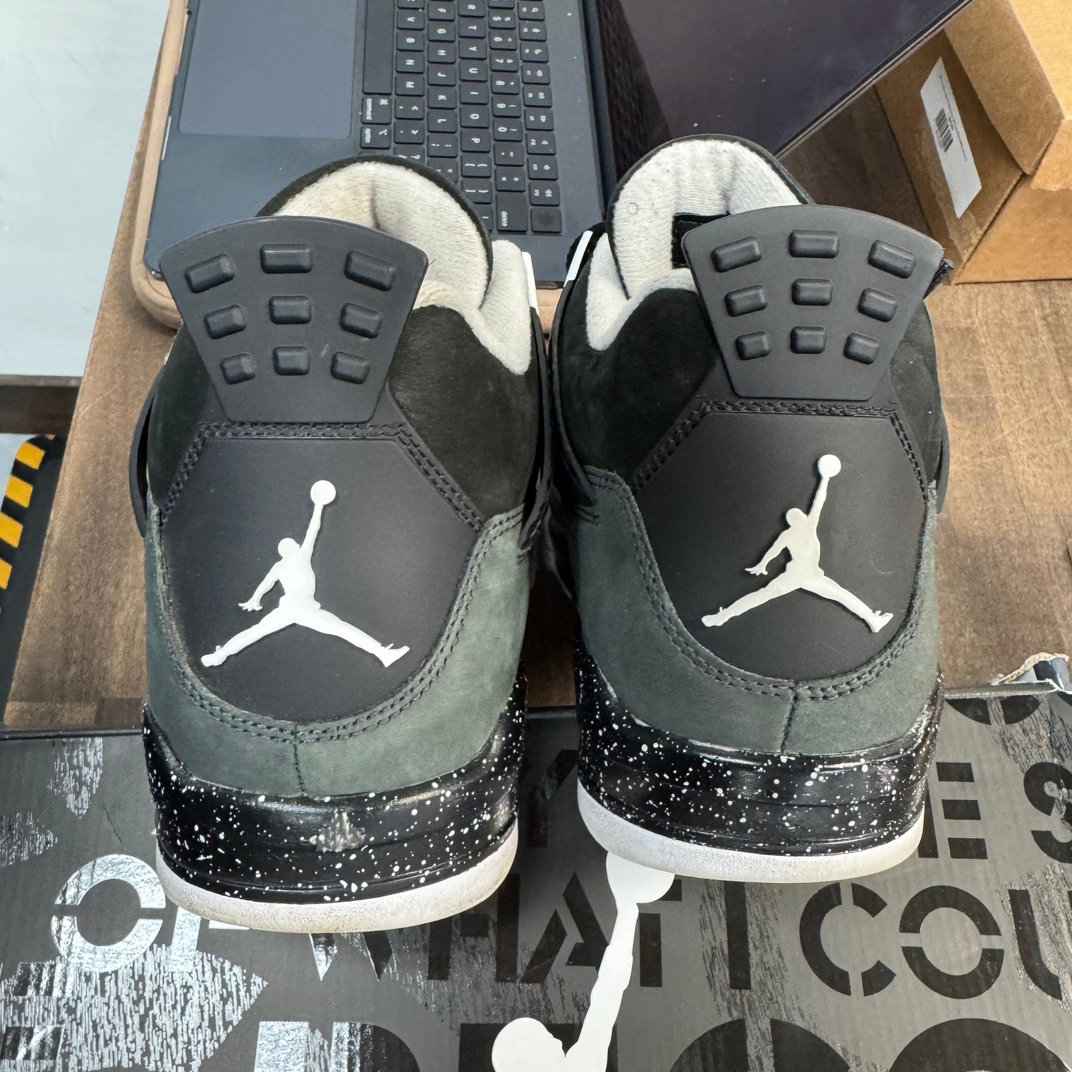 Fear Jordan 4 Retro (USED, No Insoles)