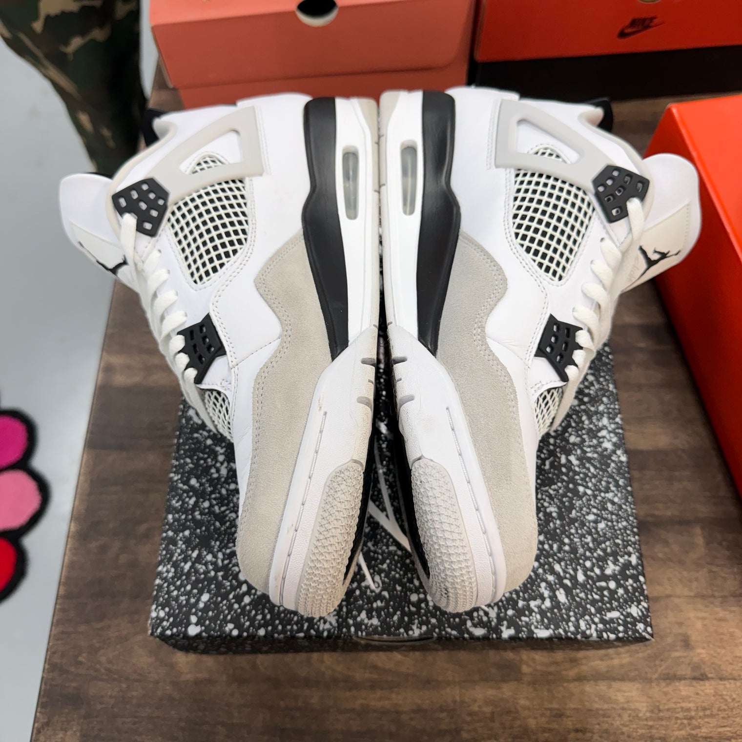 Jordan 4 Retro Military Black (US 10.5) (USED)