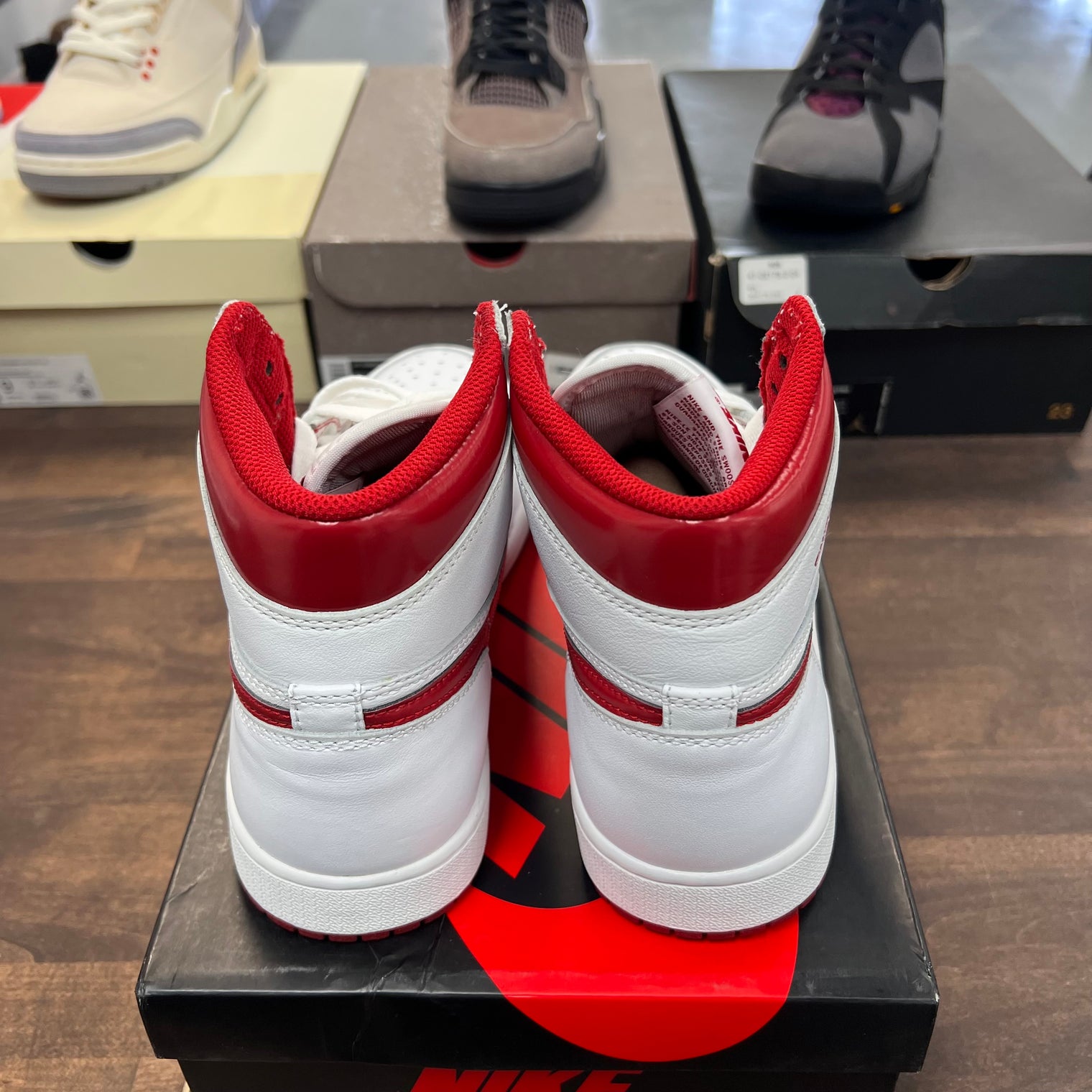 Red Metallic Jordan 1 High (USED)