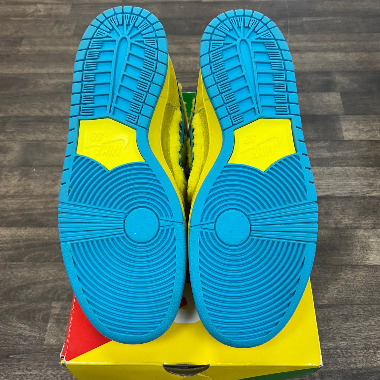 Grateful Dead Bears Opti Yellow SB Dunk Low (Lightly Worn)