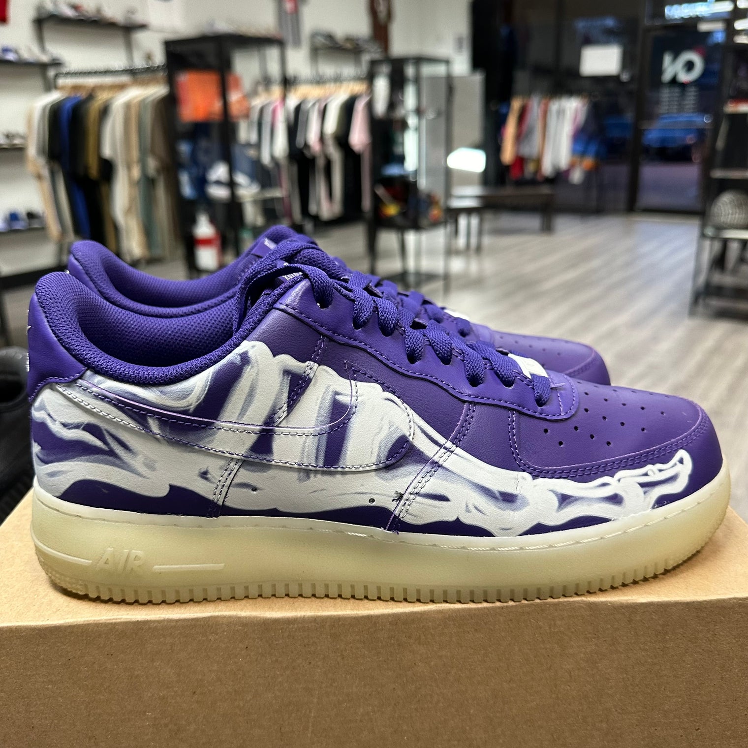 Nike Af1 Purple Skeleton (Used;no box)