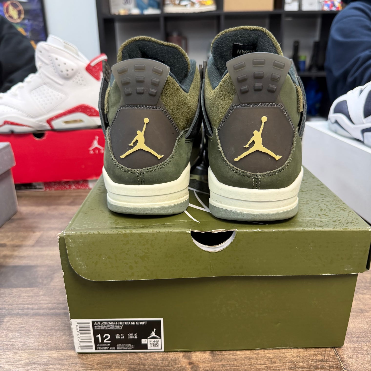 Craft Medium Olive Jordan 4 (US 12) (USED)