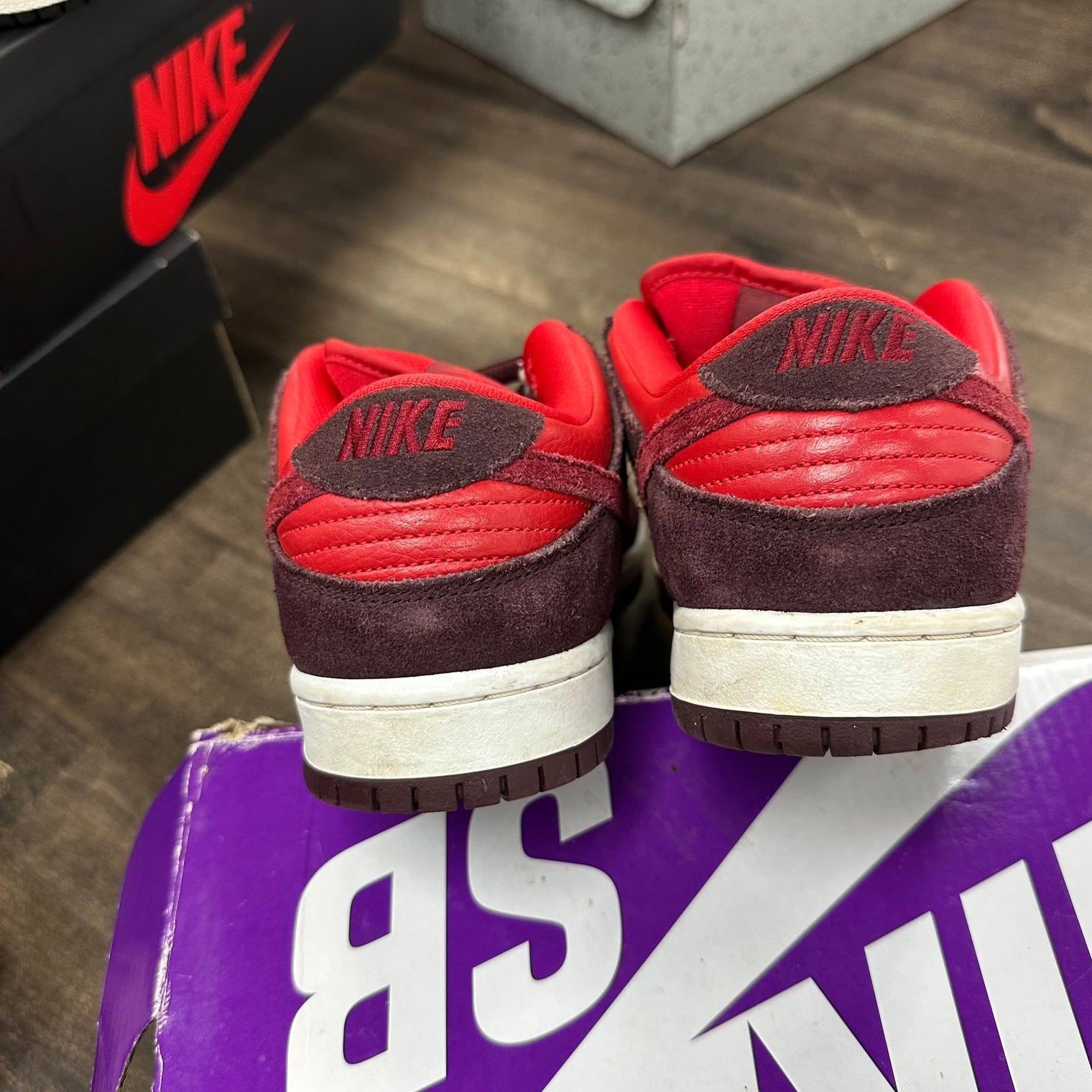 Cherry SB Dunk Low (USED)
