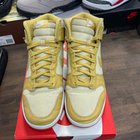 Wheat Gold Safety Orange Dunk High (USED)