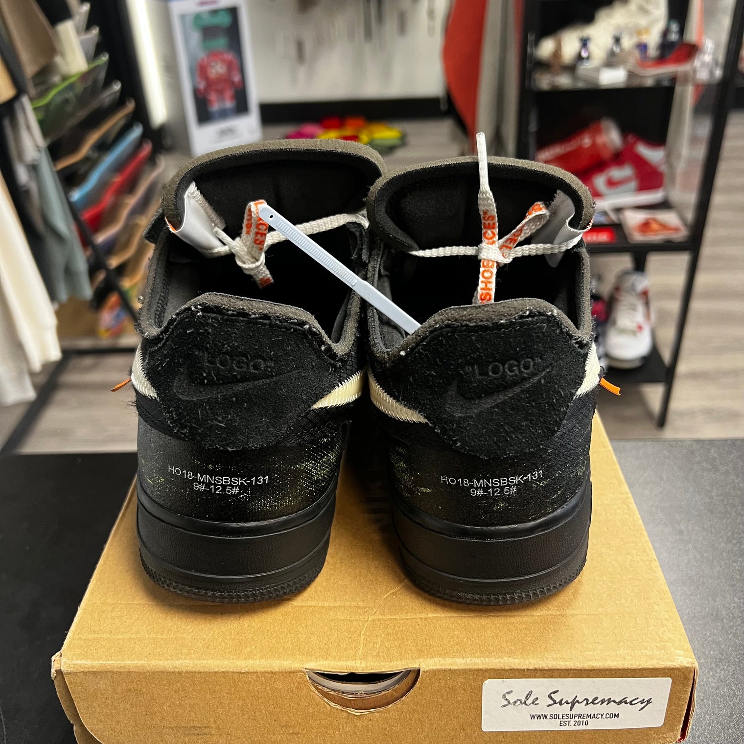 Off-White Black White Air Force 1 (USED)
