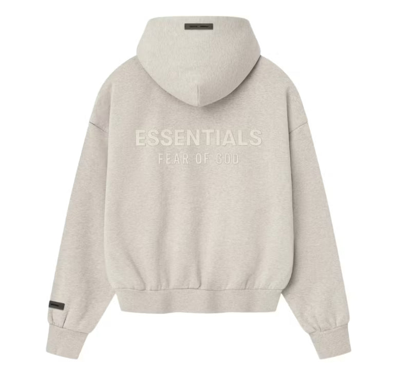 Fear of God Classic Full Zip Hoodie Heather Stone