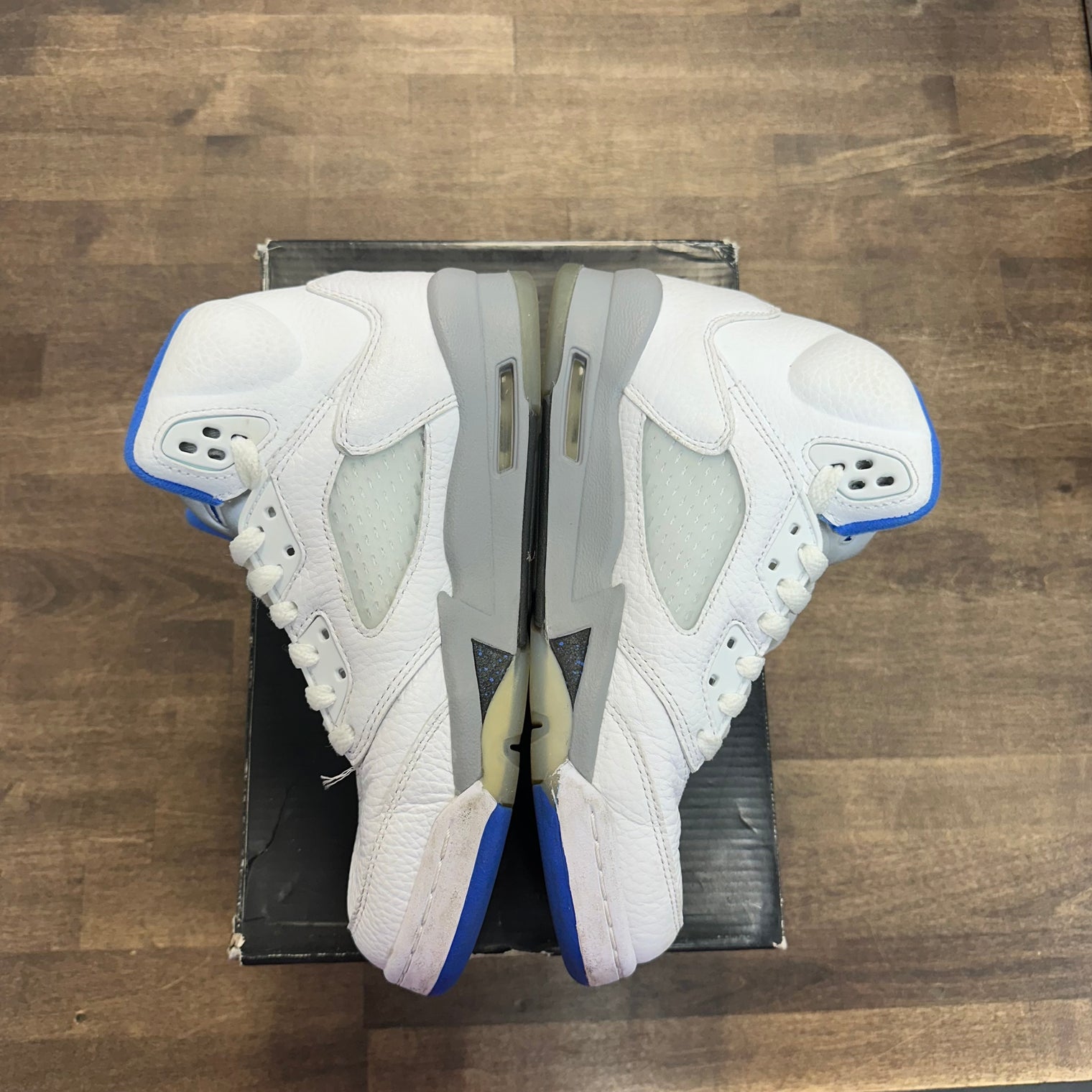 White Stealth Jordan 5 Retro (2021) (GS) (USED)