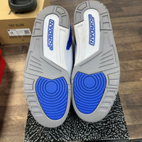 Racer Blue Jordan 3 (USED)