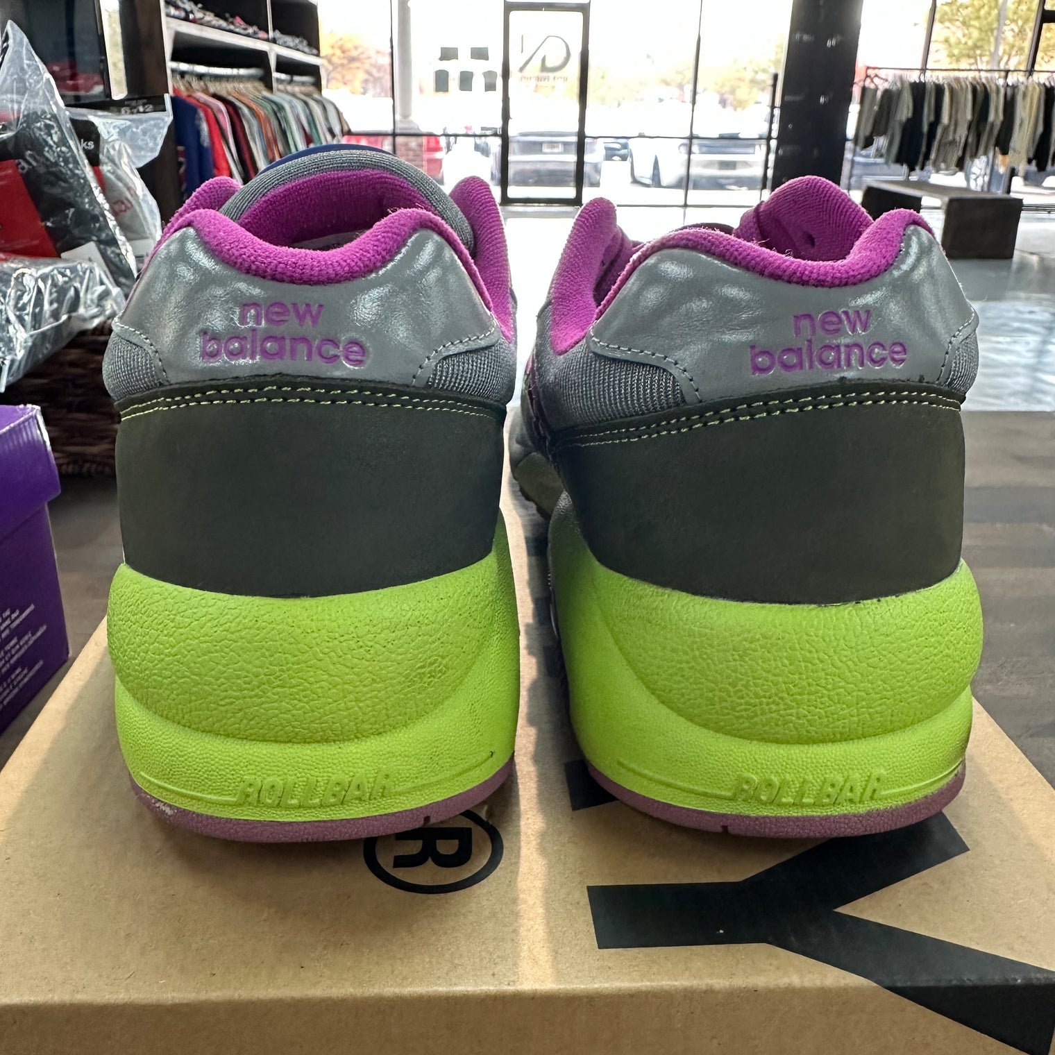 Stray Rats Khaki Purple New Balance 580 (USED)