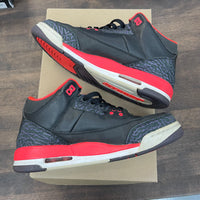 (GS) Crimson Jordan 3 (USED,NO BOX)