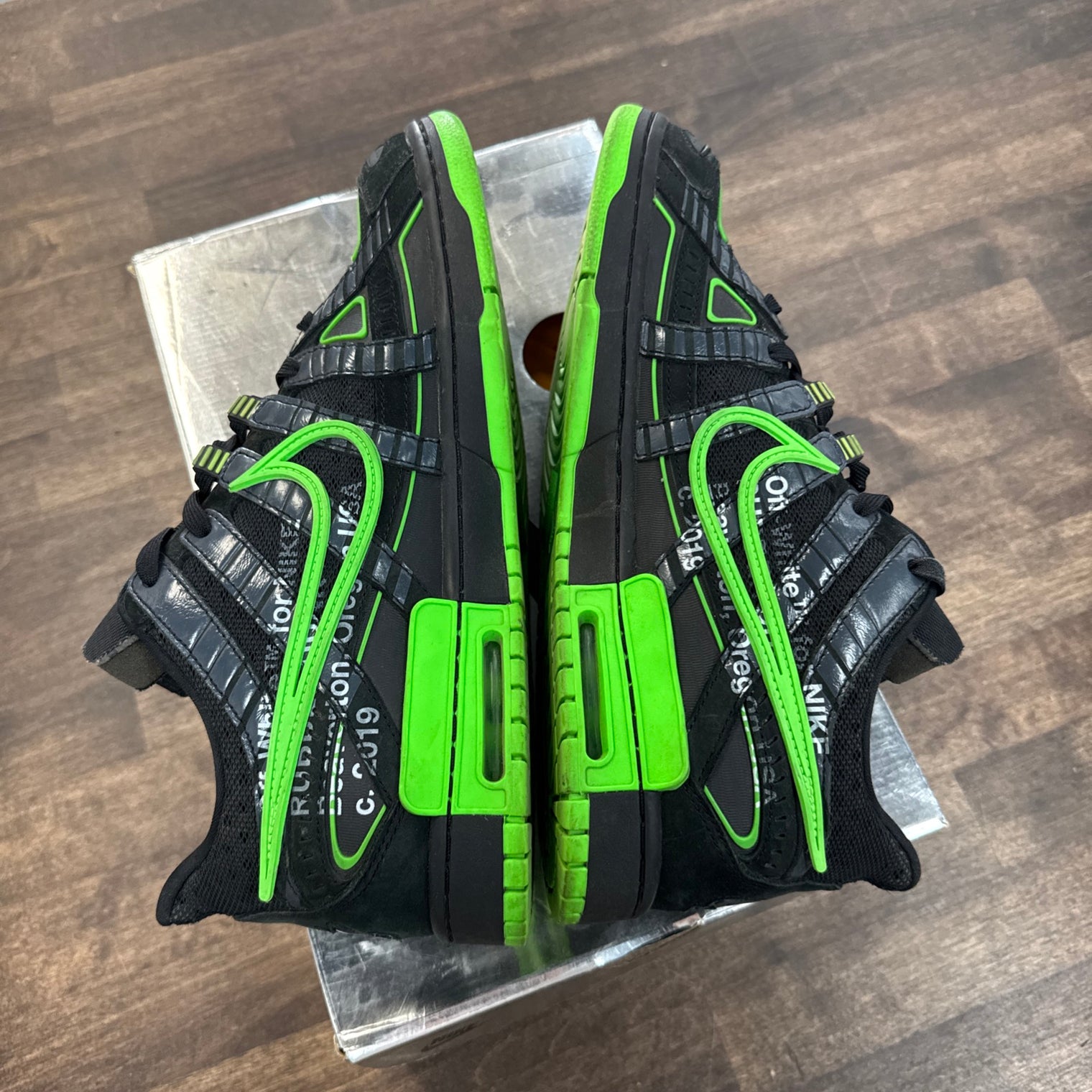 Green Strike Off-White Rubber Dunk Low (USED)