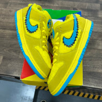 Grateful Dead Bears Opti Yellow SB Dunk Low (Lightly Worn)