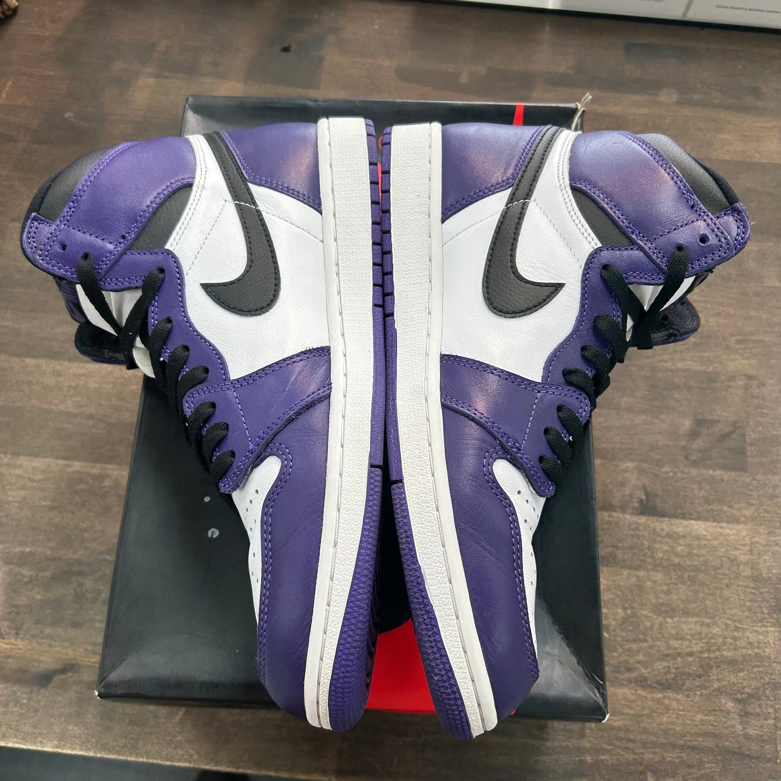 Court Purple White Jordan 1 High Retro (USED)