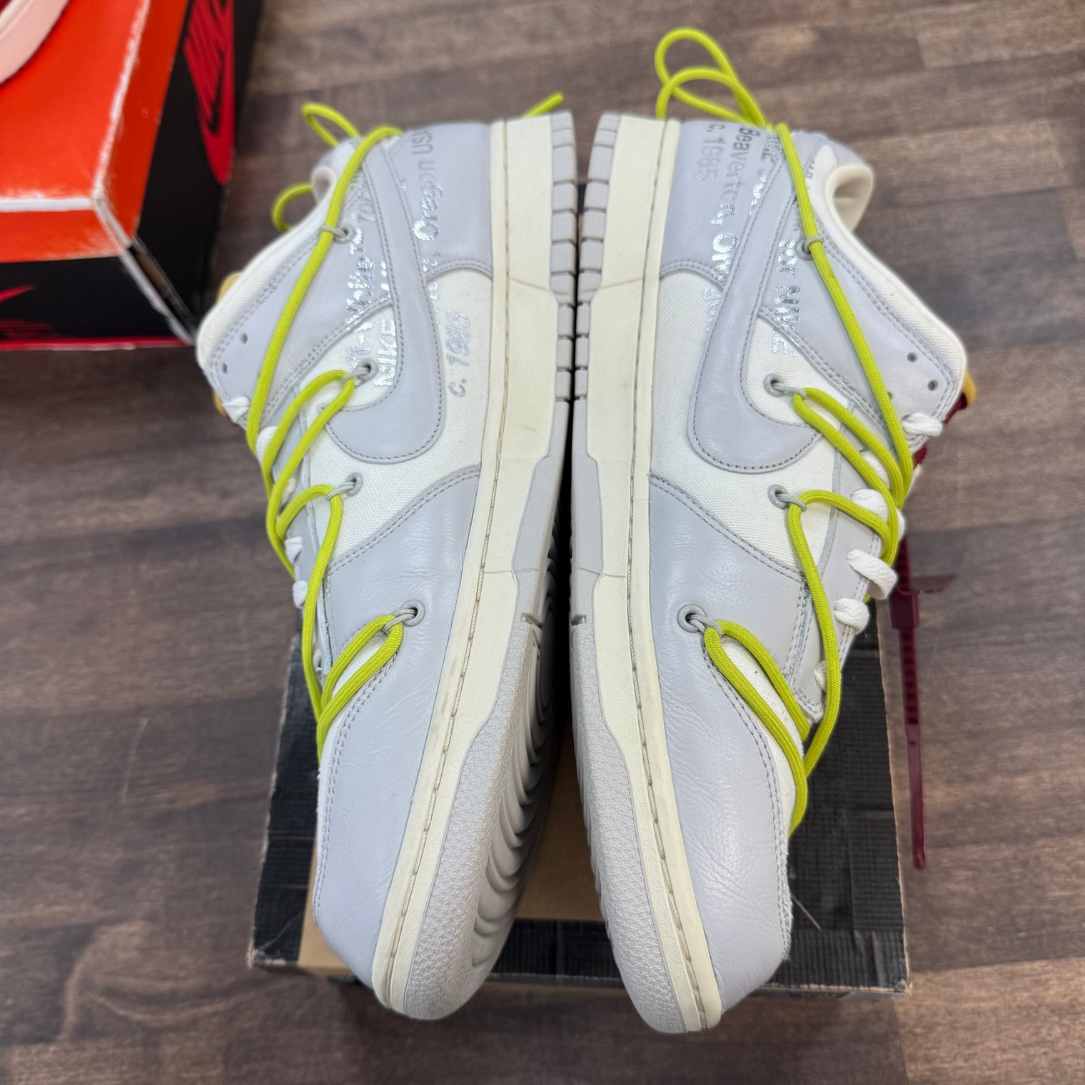 Off-White Lot 3 of 50 Dunk Low (USED, No Lid)