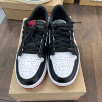 Black Toe Jordan 1 Low OG (USED,No Box)