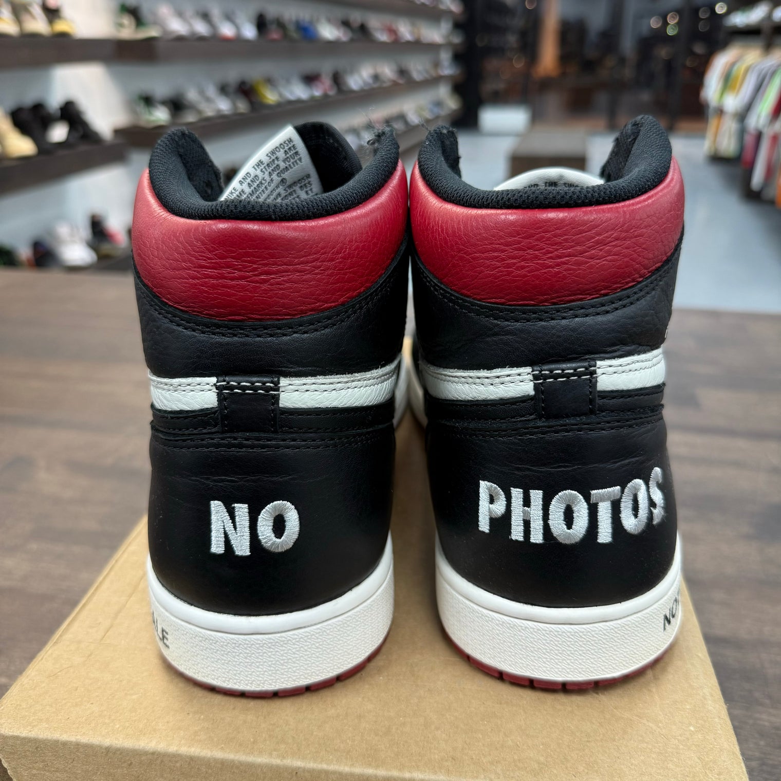 Not for Resale Varsity Red Jordan 1 High (USED,No Box)