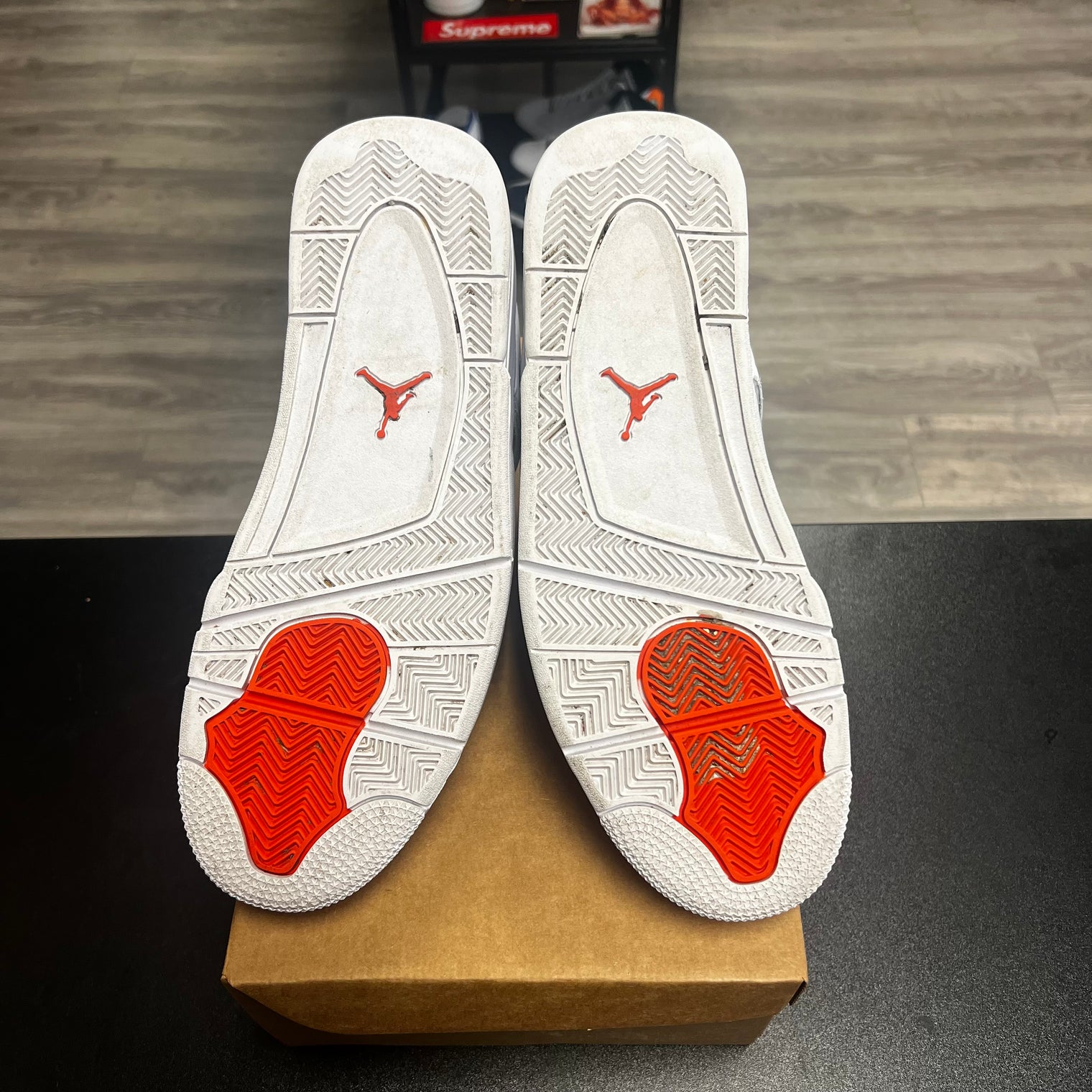 Jordan 4 Retro Metallic Orange (USED, no Box)