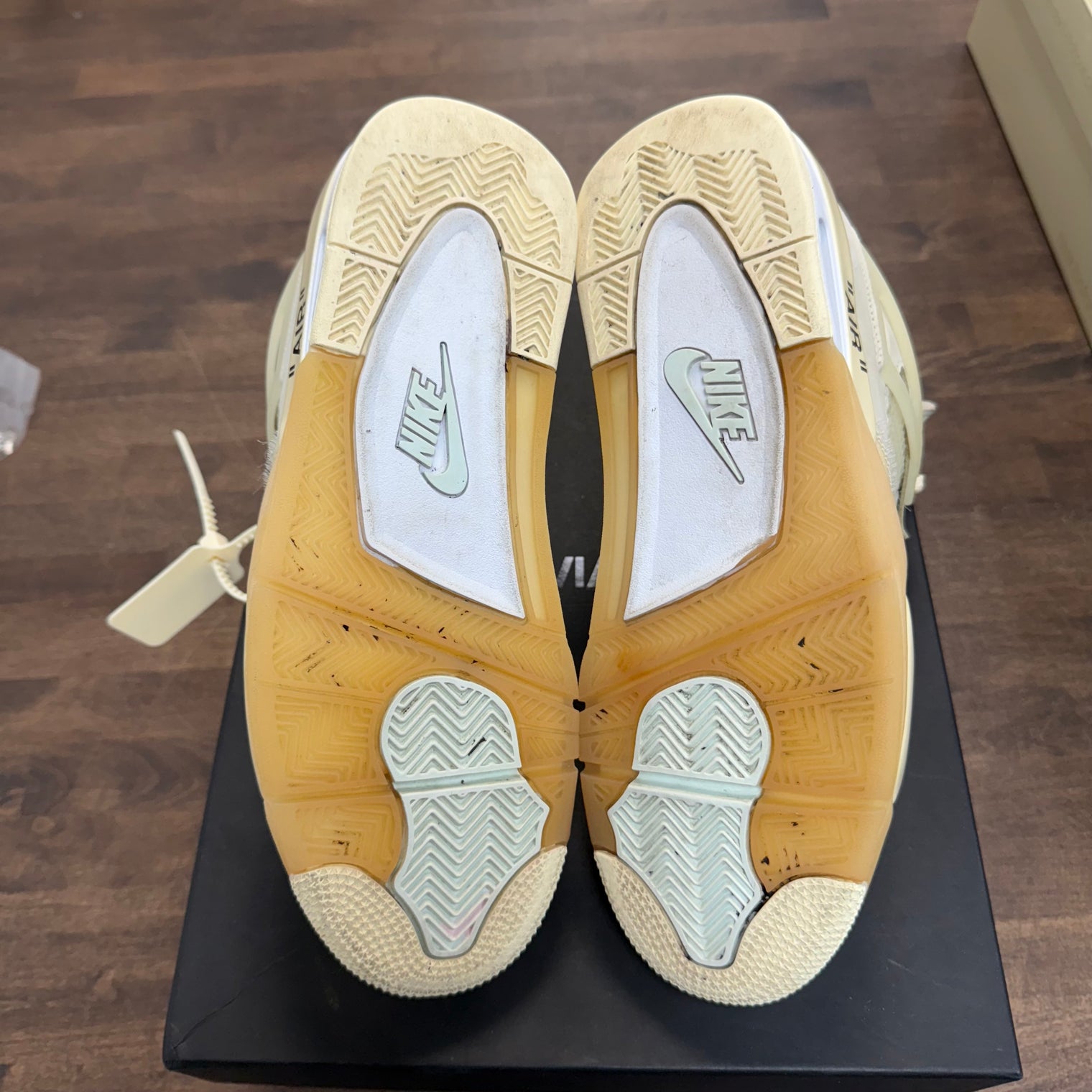 Off-White Sail Jordan 4 (W) (USED, No Box)