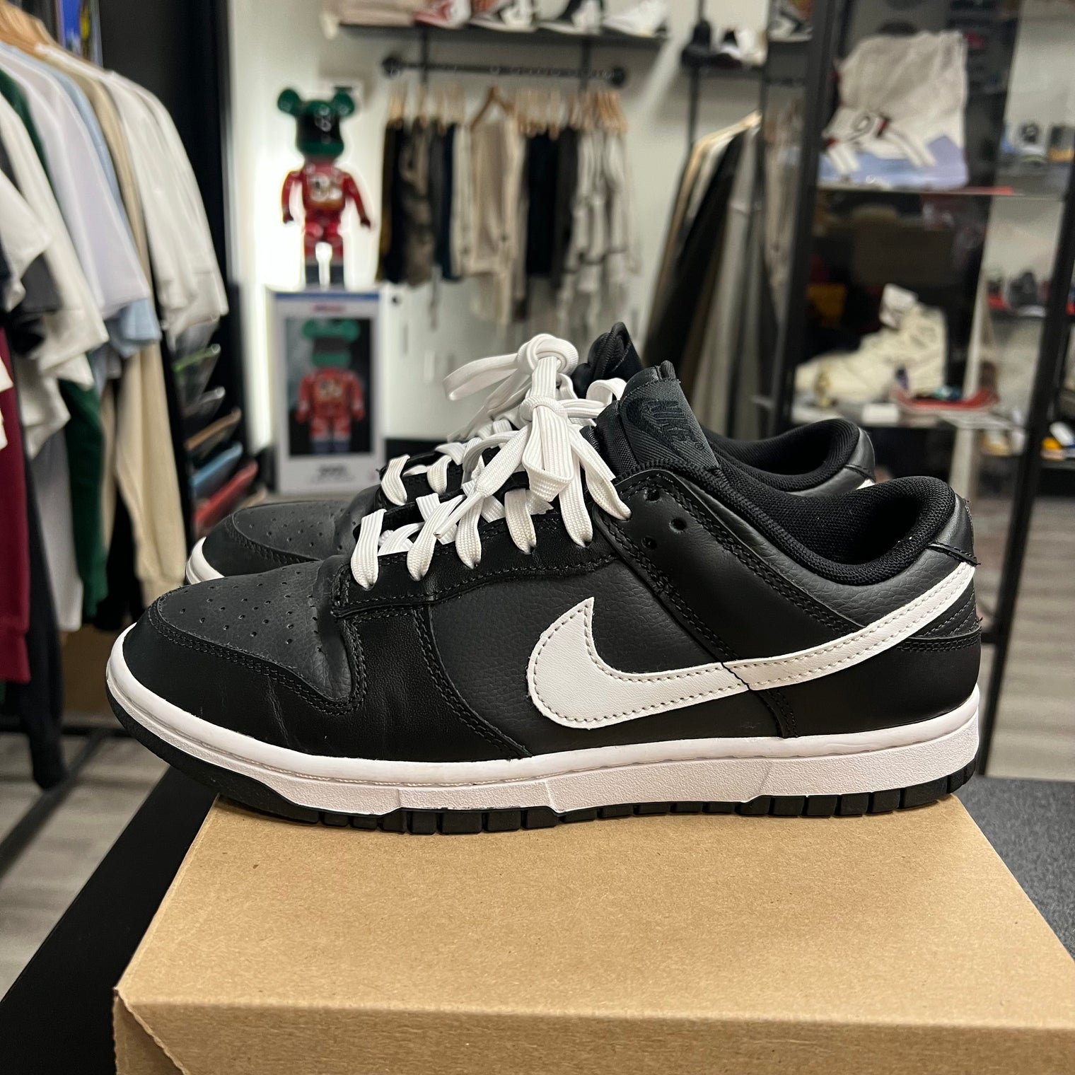 Nike Dunk Low Black White (Used;no box)