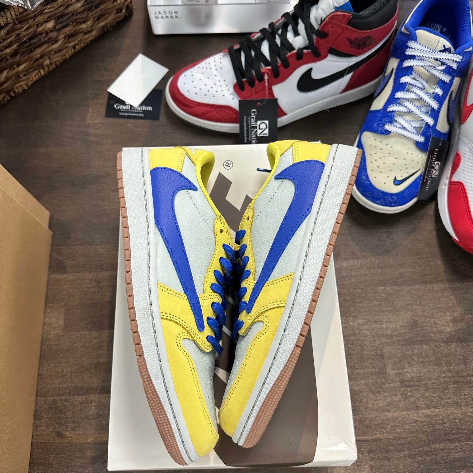 Travis Scott Canary Jordan 1 Retro Low OG SP (W) (USED)