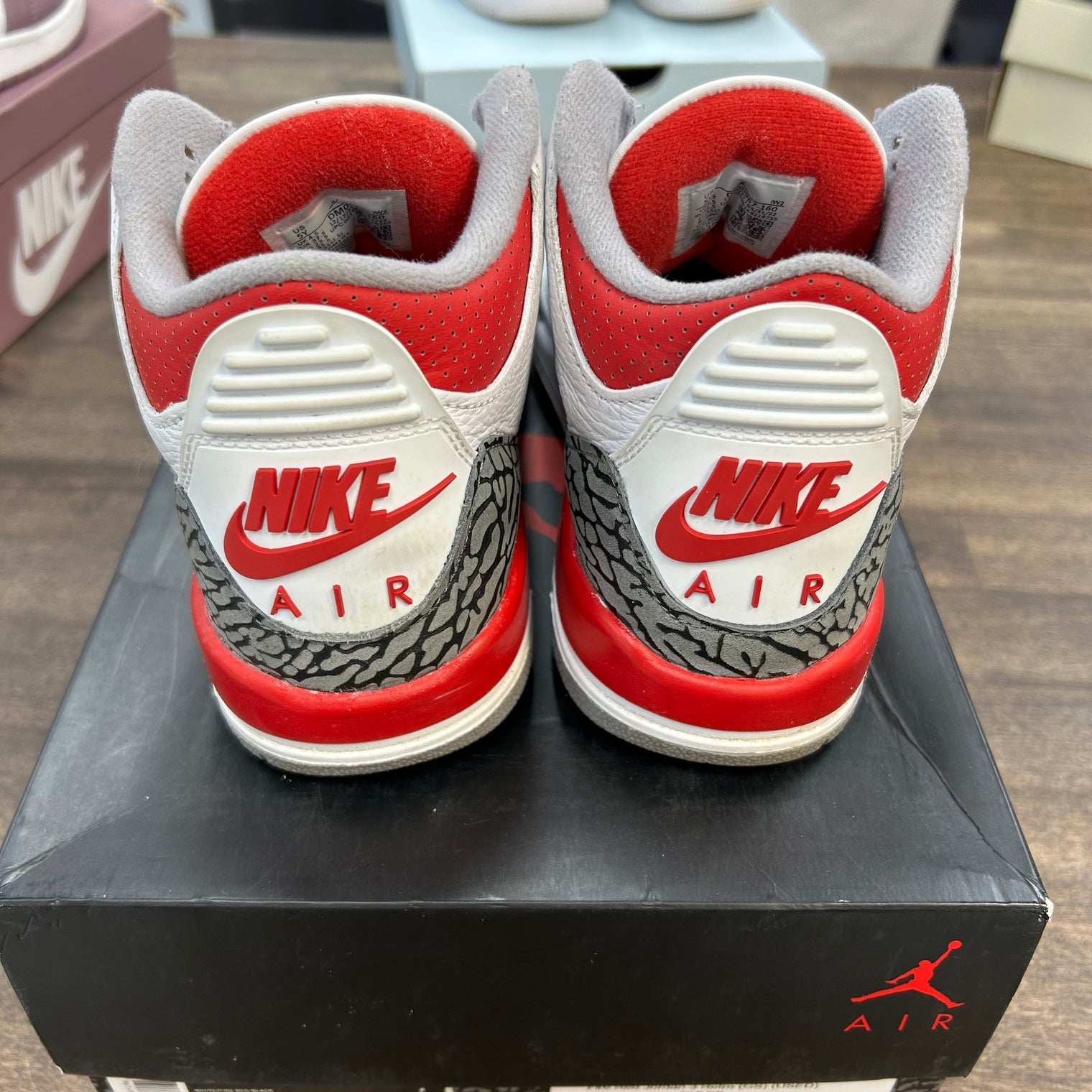 Fire Red Jordan 3 Retro (GS) (USED)