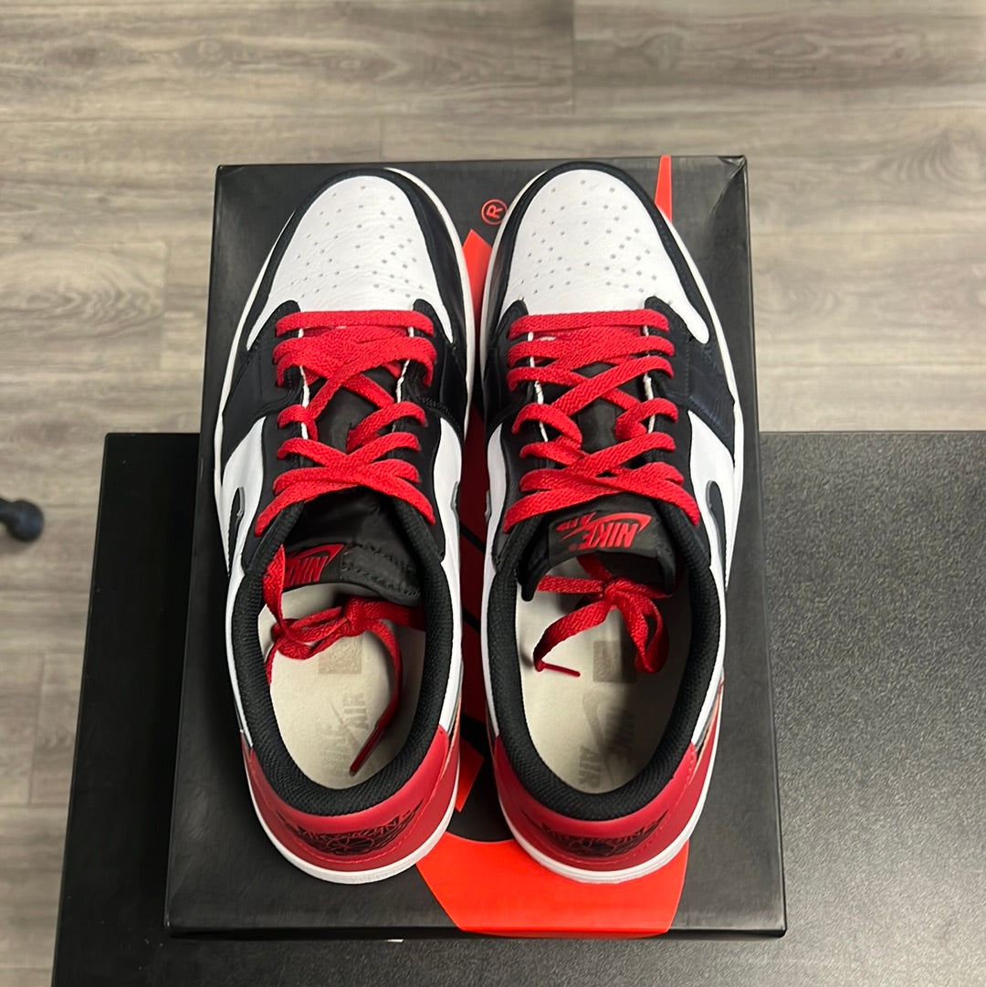 Jordan 1 Retro Low OG Black Toe (USED,no box)
