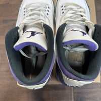 Dark Iris Jordan 3 (USED, No Box,No Insoles)