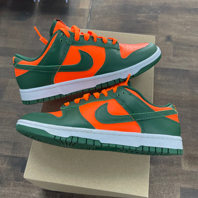Miami Hurricane Dunk Low (USED, No Box)